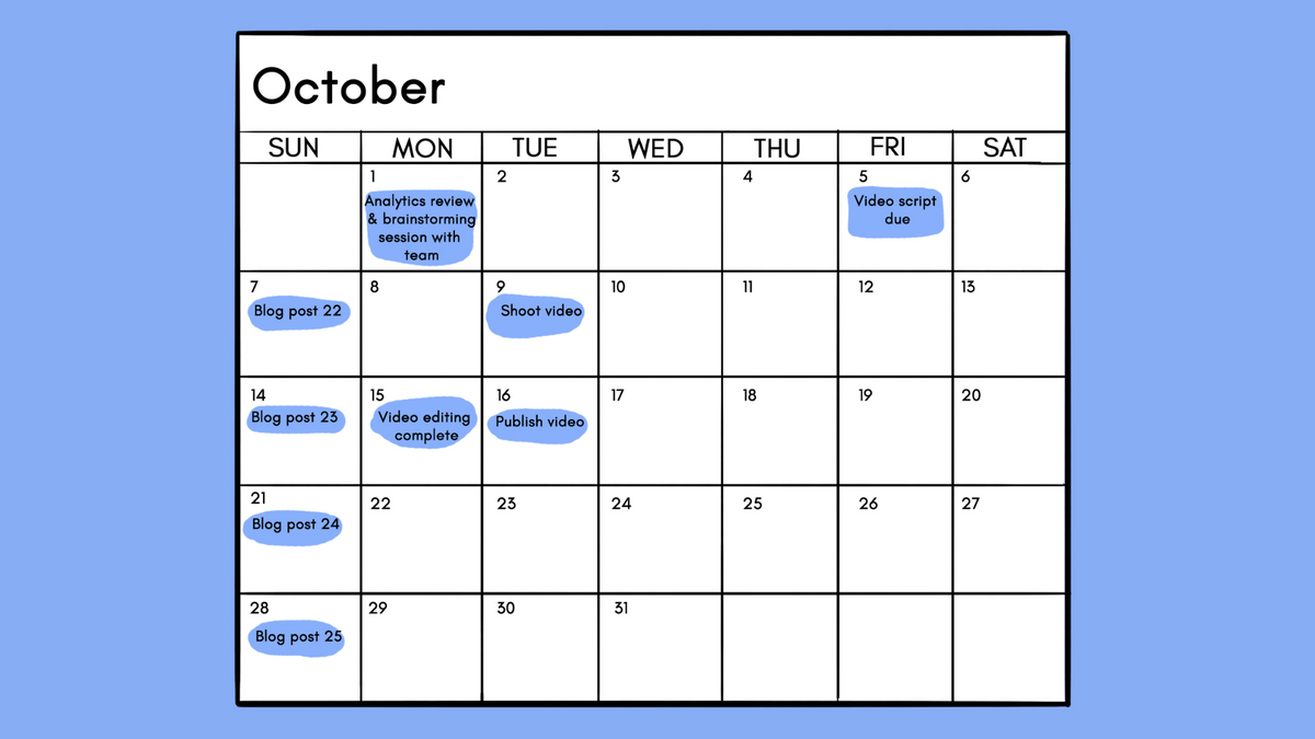 How to create an effective content calendar with a template